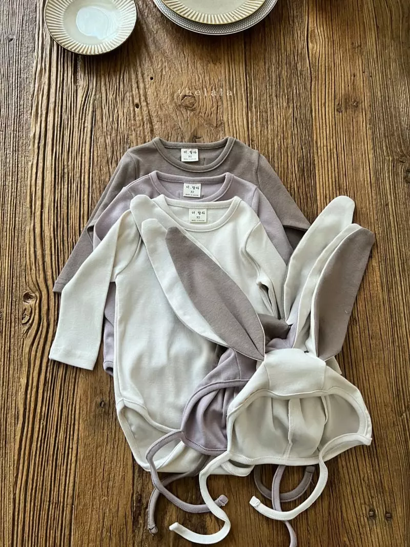Lala - Korean Baby Fashion - #babyboutiqueclothing - Born Rabbit Bodysuit with Bonnet  - 11