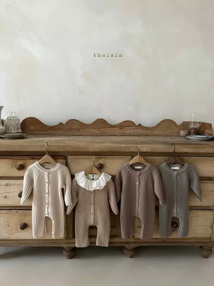 Lala - Korean Baby Fashion - #babyfashion - Open Knit Bodysuit - 8