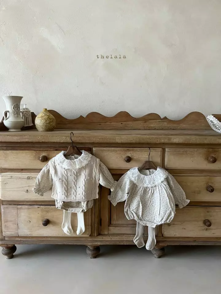 Lala - Korean Baby Fashion - #babyfever - Small Flower Bodysuit - 8