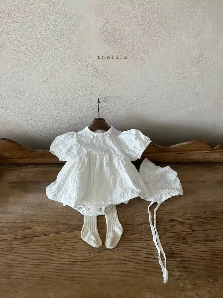 Lala - Korean Baby Fashion - #babyfever - Party Bodysuit with Bonnet - 6
