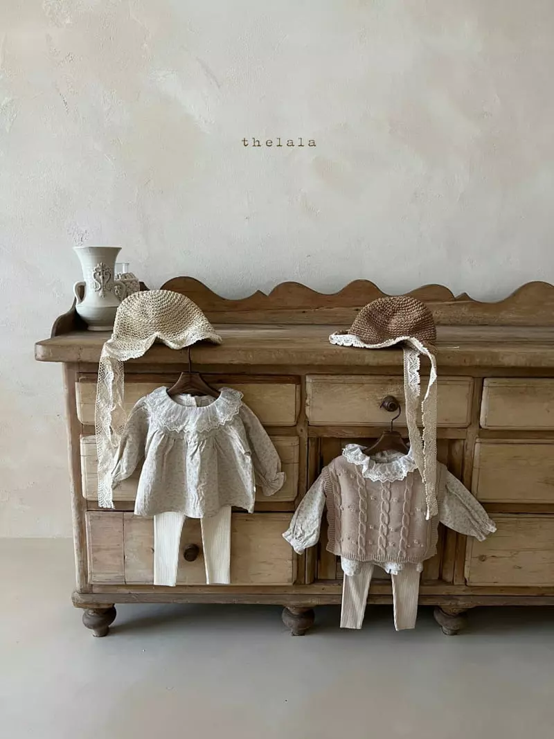 Lala - Korean Baby Fashion - #babyoninstagram - Lace Rattan Bonnet - 9