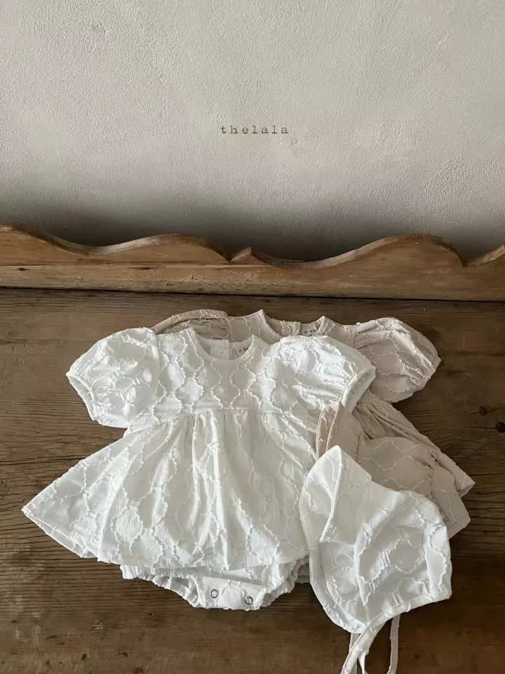 Lala - Korean Baby Fashion - #babyootd - Party Bodysuit with Bonnet - 10