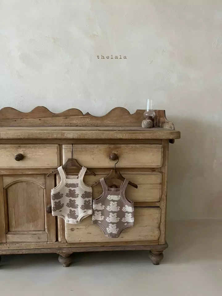 Lala - Korean Baby Fashion - #babyoutfit - Bear Bodysuit - 6