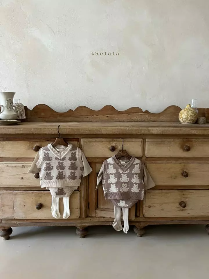 Lala - Korean Baby Fashion - #babyoutfit - Bear Bloomer - 5
