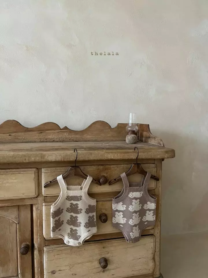 Lala - Korean Baby Fashion - #babywear - Bear Bodysuit - 7
