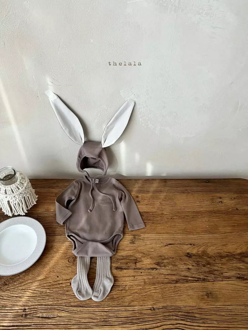 Lala - Korean Baby Fashion - #onlinebabyboutique - Born Rabbit Bodysuit with Bonnet  - 7