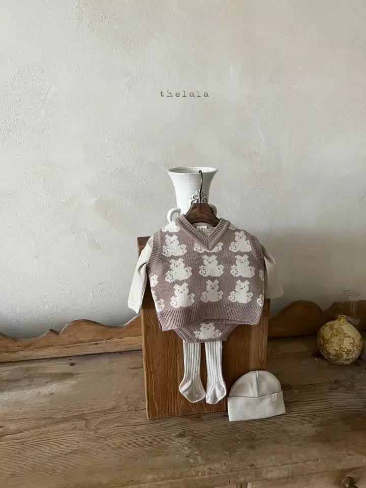 Lala - Korean Baby Fashion - #onlinebabyboutique - Bear Bloomer - 7