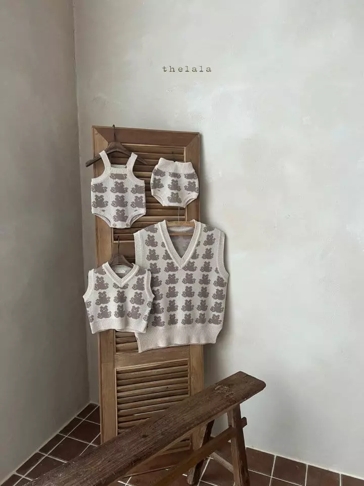 Lala - Korean Baby Fashion - #onlinebabyshop - Bear Bloomer - 8