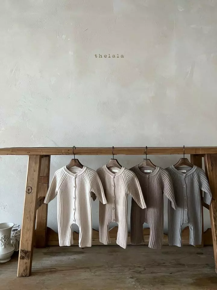 Lala - Korean Baby Fashion - #onlinebabyshop - Open Knit Bodysuit - 4