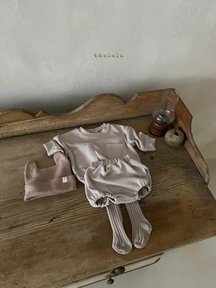 Lala - Korean Baby Fashion - #smilingbaby - Mini Pocket Top Bottom Set - 7