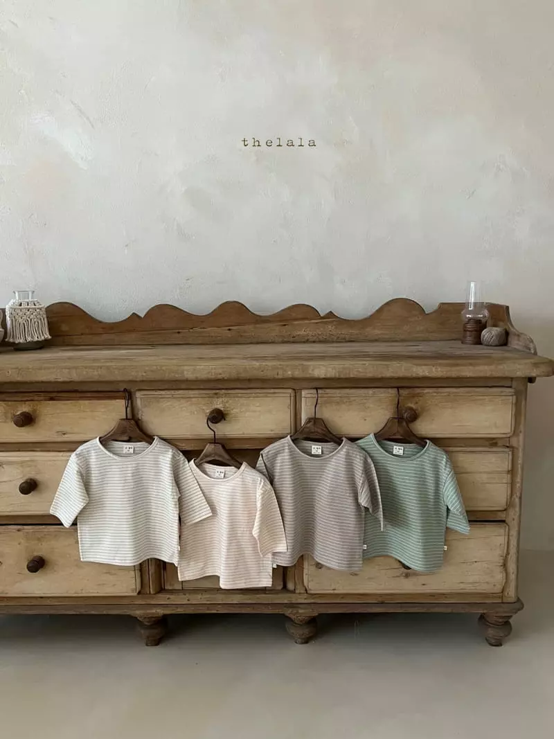 Lala - Korean Children Fashion - #Kfashion4kids - Charile Stripes Tee - 2