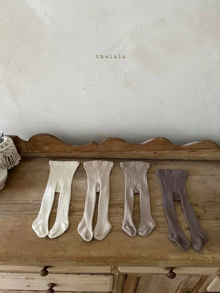Lala - Korean Children Fashion - #fashionkids - Lala Rib Tights - 5