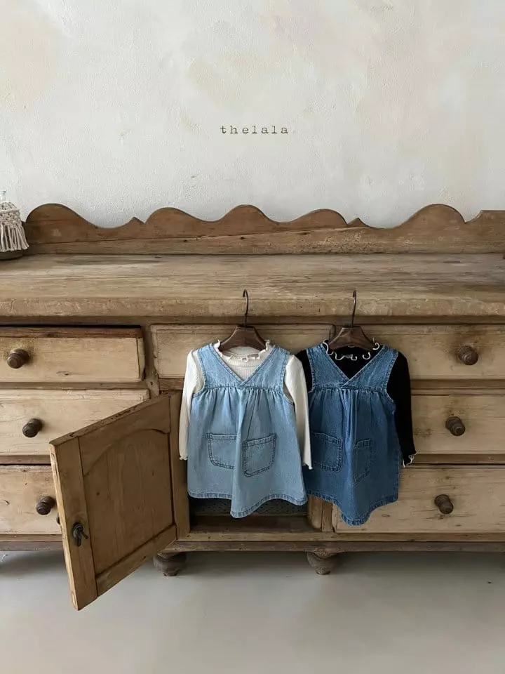 Lala - Korean Children Fashion - #kidsshorts - Hani Denim One-piece - 3