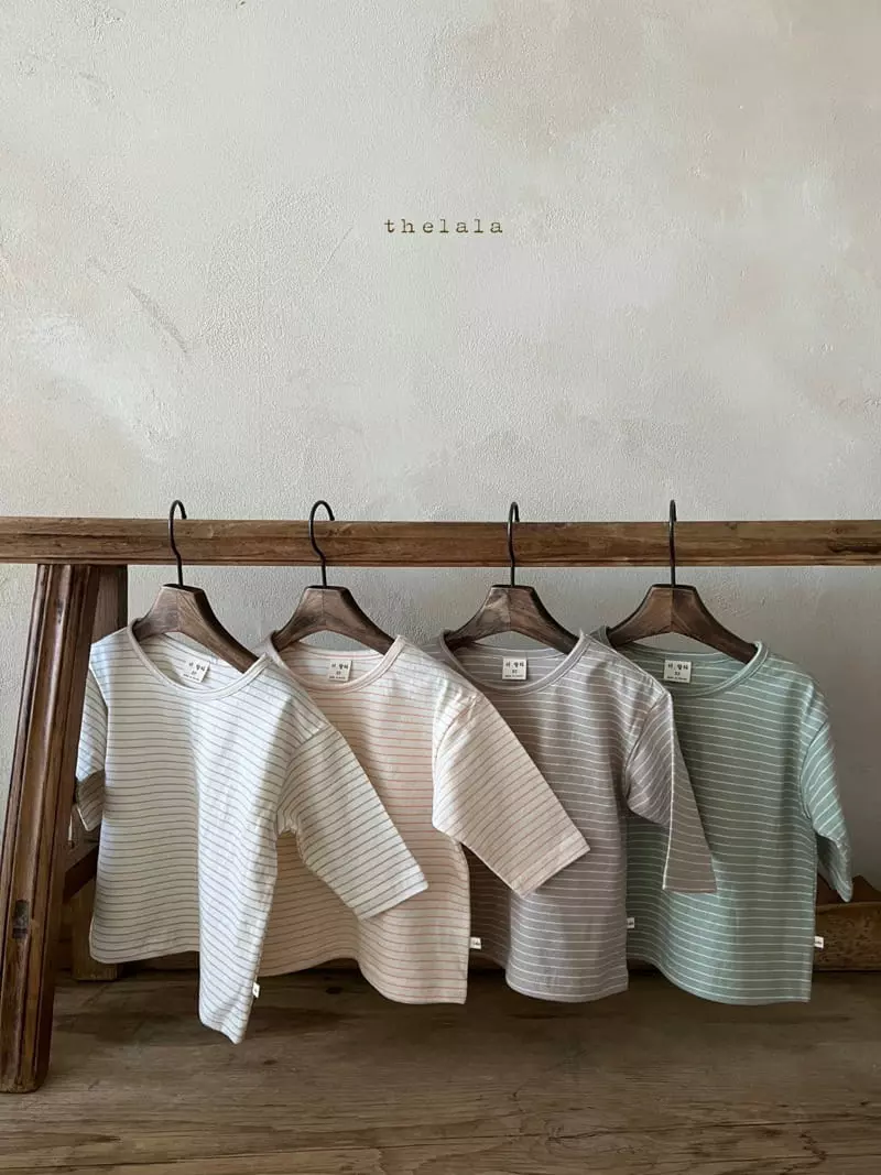 Lala - Korean Children Fashion - #kidzfashiontrend - Charile Stripes Tee