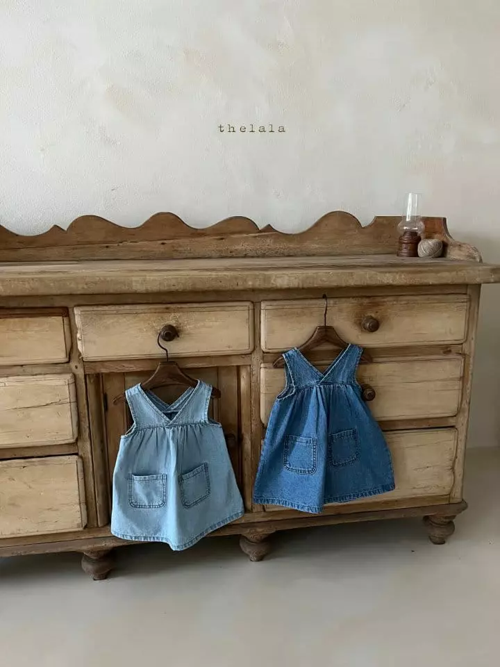 Lala - Korean Children Fashion - #littlefashionista - Hani Denim One-piece - 7