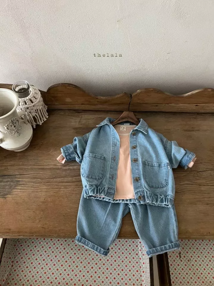 Lala - Korean Children Fashion - #magicofchildhood - Sunny Denim Jacket - 7