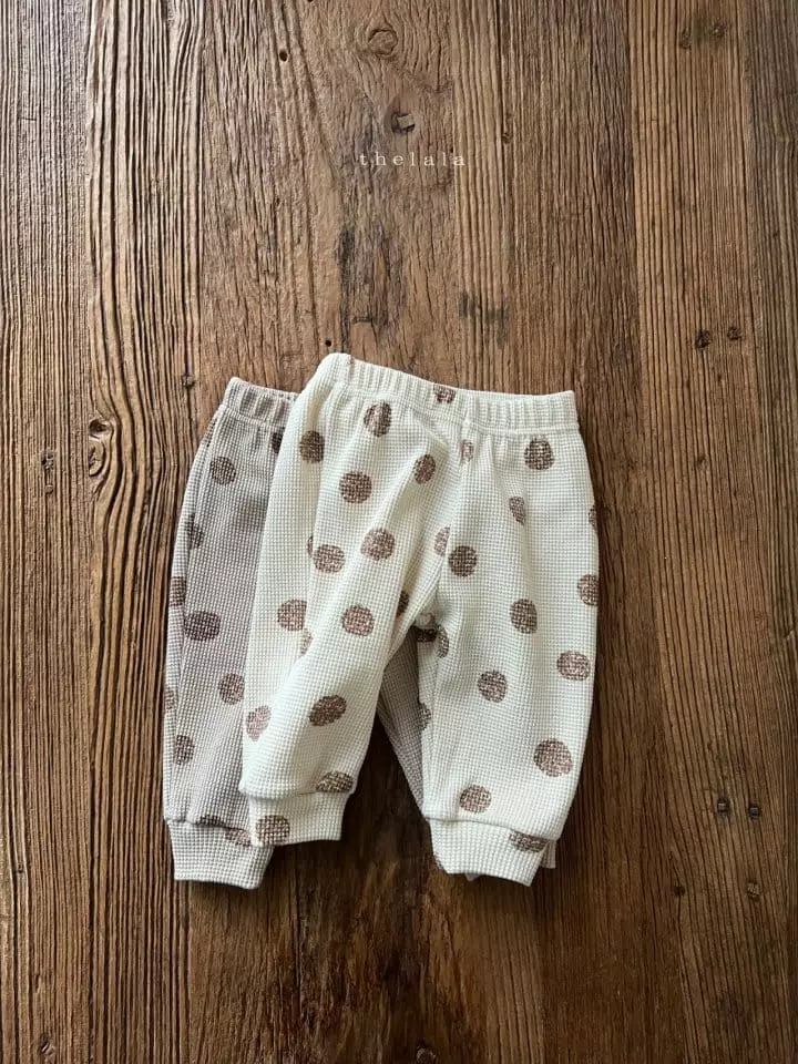 Lala - Korean Children Fashion - #minifashionista - Dot Waffle Pants - 11