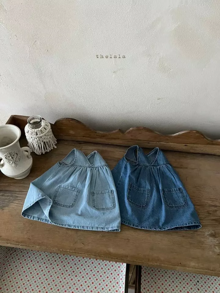 Lala - Korean Children Fashion - #minifashionista - Hani Denim One-piece - 9