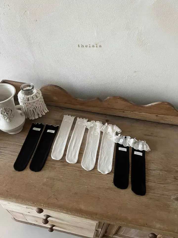Lala - Korean Children Fashion - #toddlerclothing - Holly Knee Socks  - 5