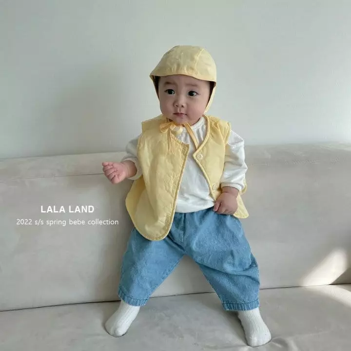 Lalaland - Korean Baby Fashion - #babyboutique - Bebe Cat Piping Tee - 3
