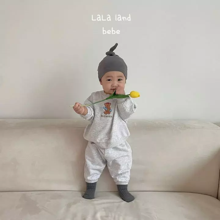 Lalaland - Korean Baby Fashion - #babyboutique - Bebe Baggguette Top Bottom Set - 4