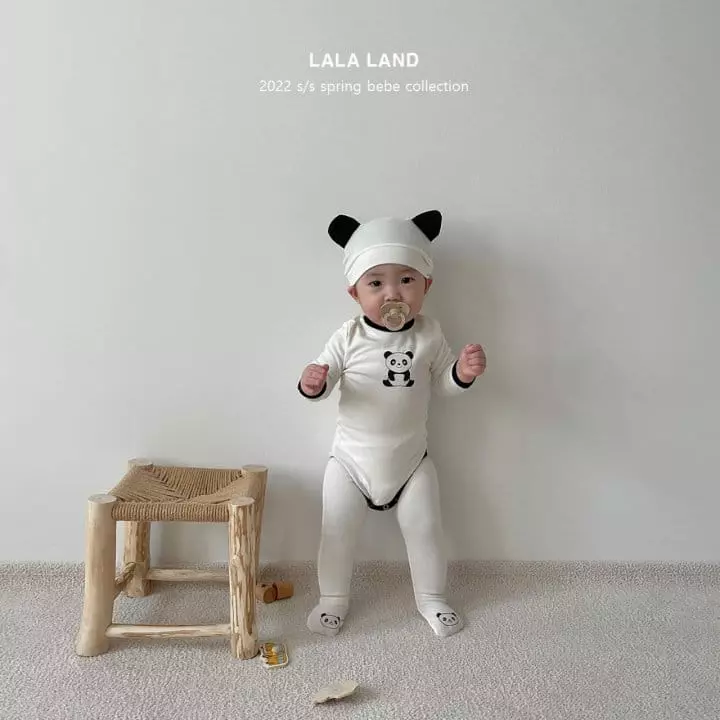 Lalaland - Korean Baby Fashion - #babyboutique - Bebe Animal Ears Bodysuit with Hat - 2
