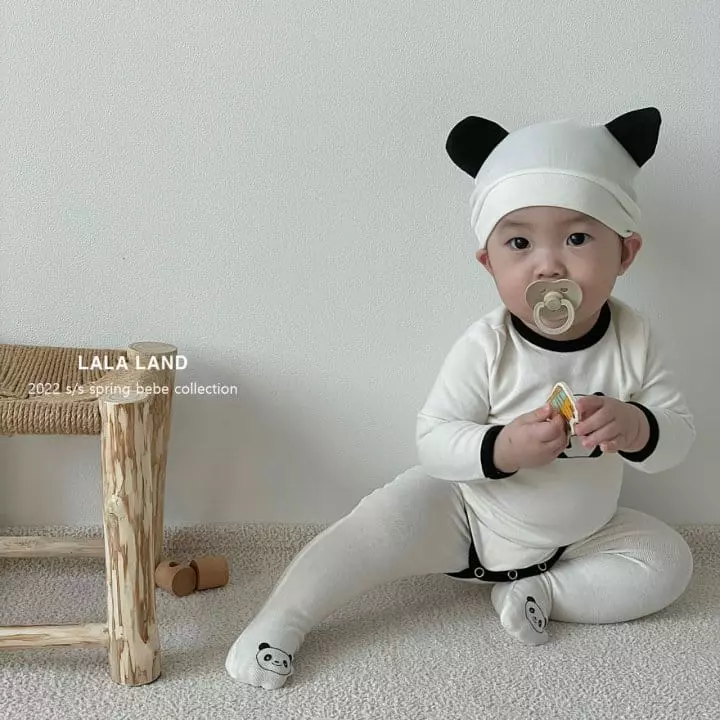 Lalaland - Korean Baby Fashion - #babyboutiqueclothing - Bebe Animal Ears Bodysuit with Hat - 3
