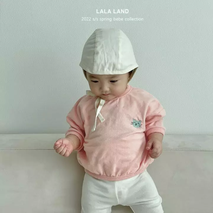 Lalaland - Korean Baby Fashion - #babyfashion - Bebe Cat Piping Tee - 6