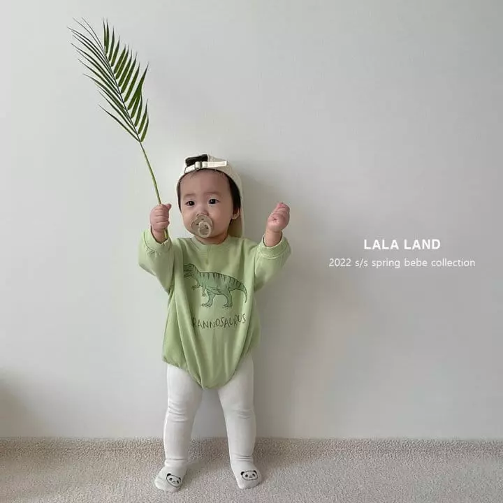 Lalaland - Korean Baby Fashion - #babyfashion - Bebe Dino Bodysuit - 11