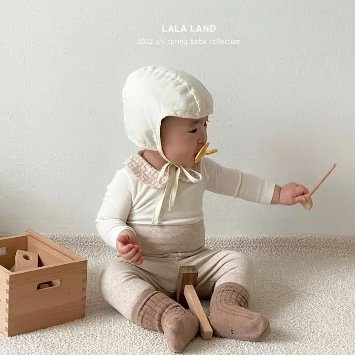 Lalaland - Korean Baby Fashion - #babyfever - Bebe Circle Collar Tee - 5