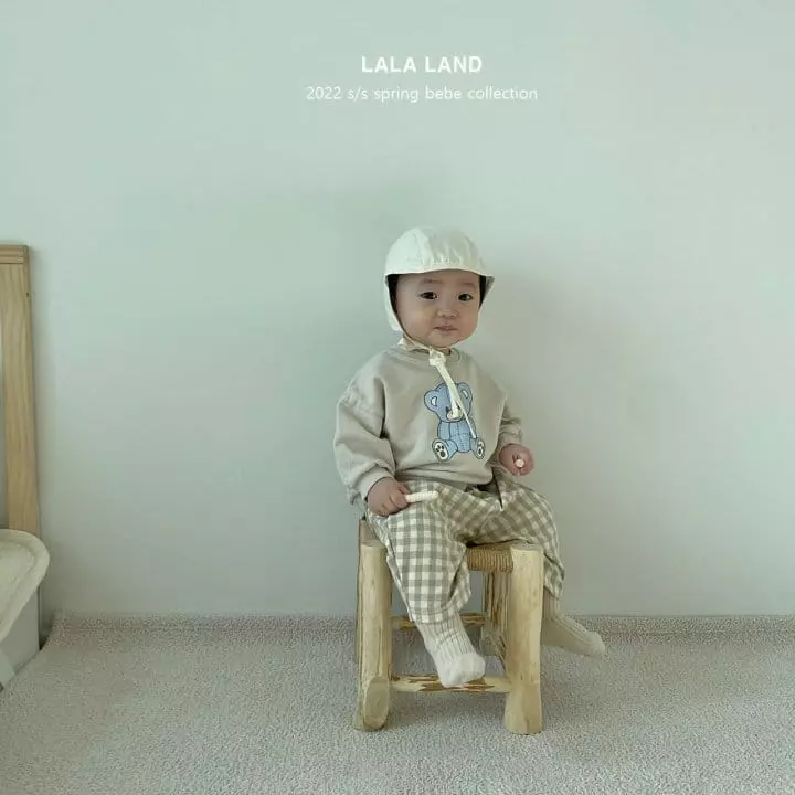 Lalaland - Korean Baby Fashion - #babyfever - Bebe Spring Check Pants - 3