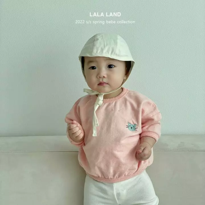 Lalaland - Korean Baby Fashion - #babygirlfashion - Bebe Cat Piping Tee - 8