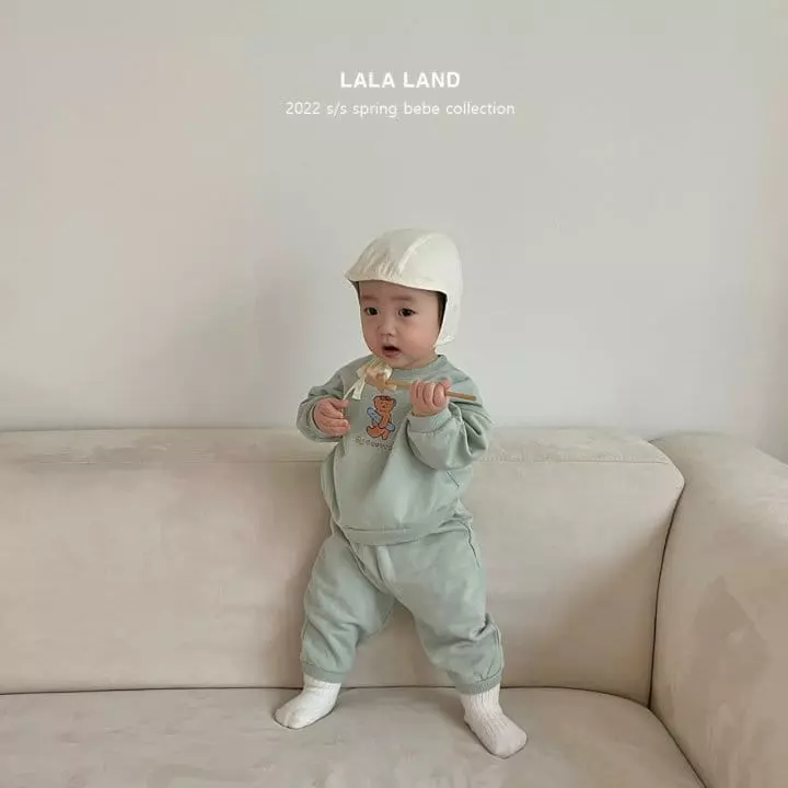 Lalaland - Korean Baby Fashion - #babygirlfashion - Bebe Baggguette Top Bottom Set - 9