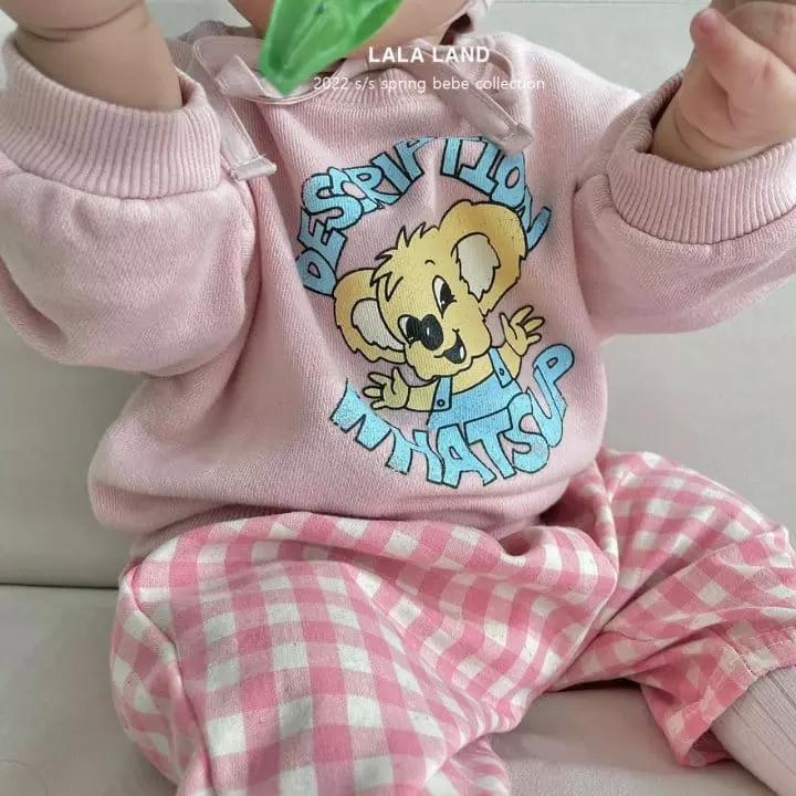 Lalaland - Korean Baby Fashion - #babylifestyle - Bebe Spring Check Pants - 5
