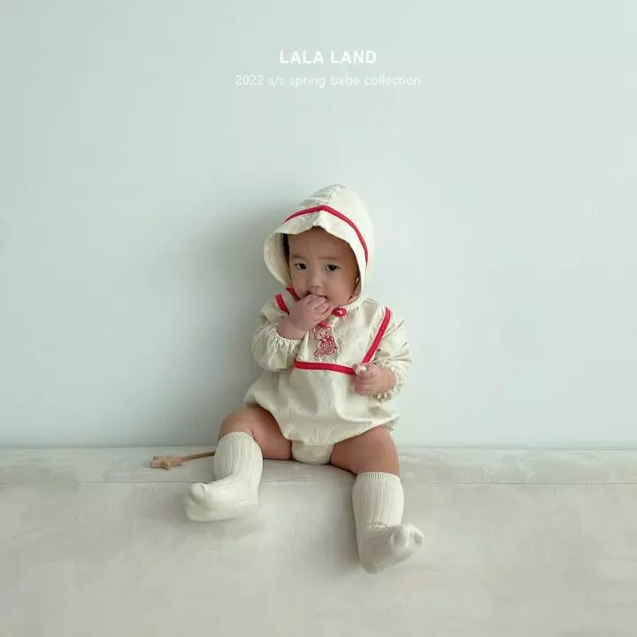 Lalaland - Korean Baby Fashion - #babylifestyle - Bebe Heart Top Bottom Set - 11