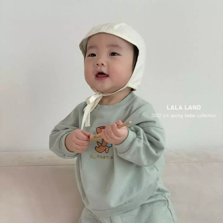 Lalaland - Korean Baby Fashion - #babylifestyle - Bebe Baggguette Top Bottom Set - 10