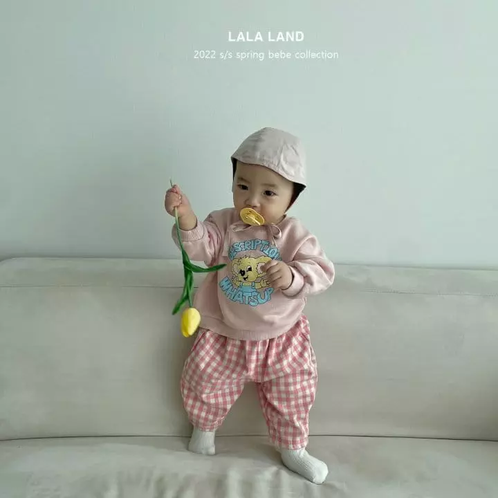 Lalaland - Korean Baby Fashion - #babyoninstagram - Bebe Spring Check Pants - 6