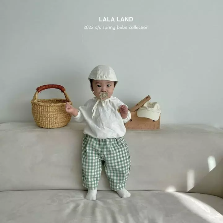 Lalaland - Korean Baby Fashion - #babyootd - Bebe Cat Piping Tee - 11