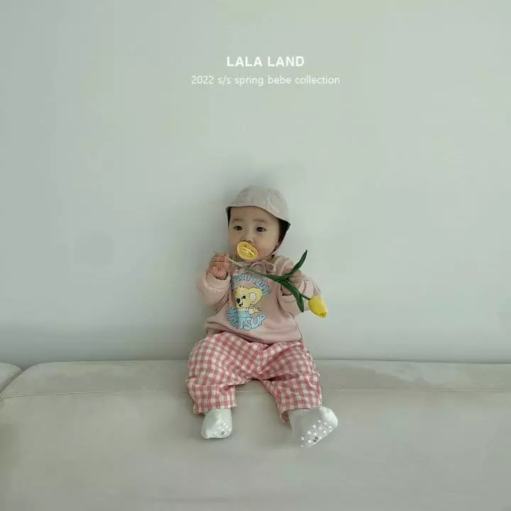 Lalaland - Korean Baby Fashion - #babyootd - Bebe Spring Check Pants - 7
