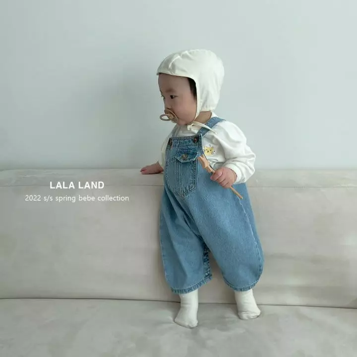 Lalaland - Korean Baby Fashion - #babyootd - Ebbe Tebi Dungarees - 3