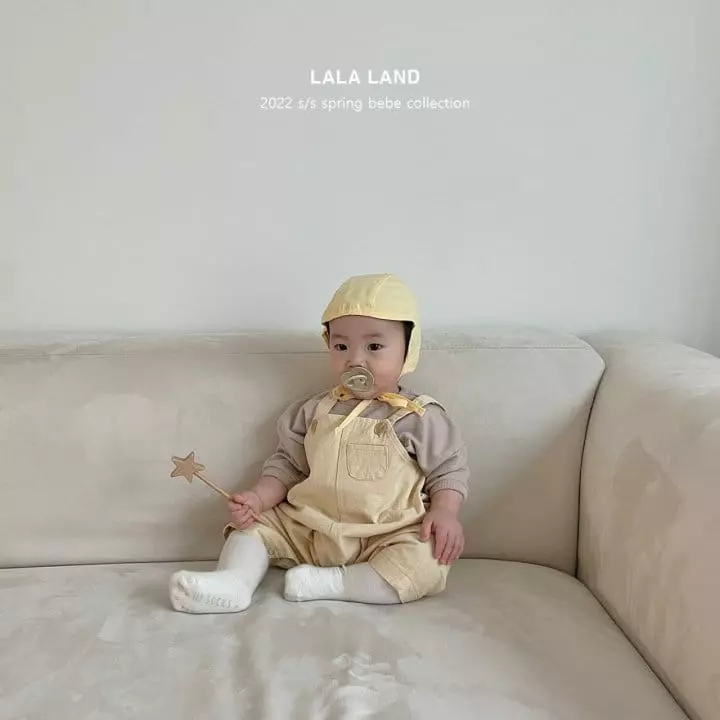 Lalaland - Korean Baby Fashion - #babyootd - Bebe Smart Dungarees - 2