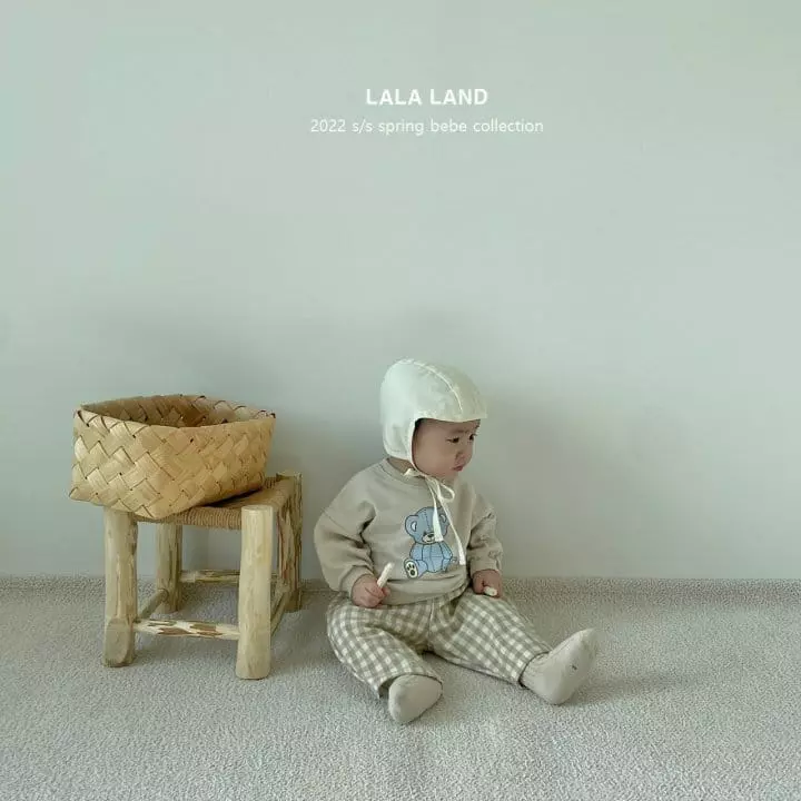 Lalaland - Korean Baby Fashion - #babyoutfit - Bebe Spring Check Pants - 9