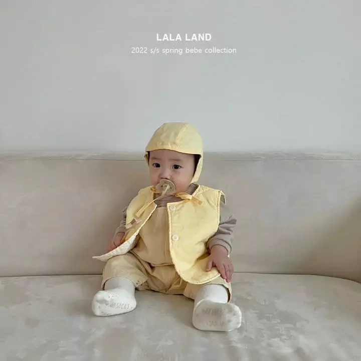 Lalaland - Korean Baby Fashion - #babyoutfit - Bebe Smart Dungarees - 3