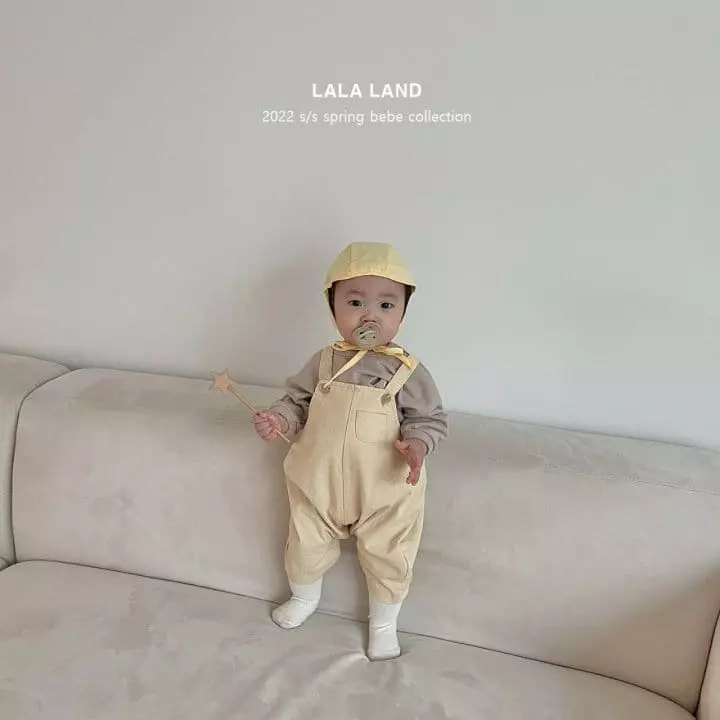 Lalaland - Korean Baby Fashion - #babyoutfit - Bebe Smart Dungarees - 4