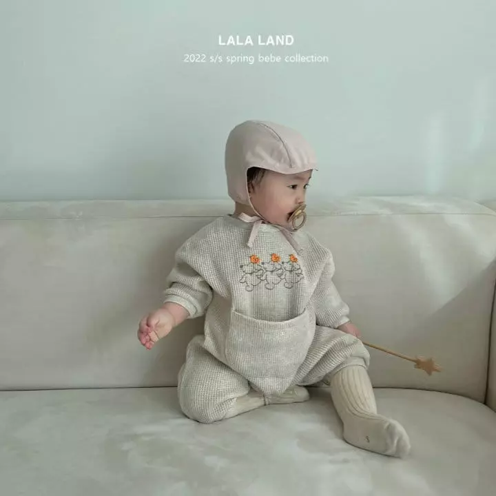 Lalaland - Korean Baby Fashion - #babyoutfit - Bebe Big Pocket Bodysuit