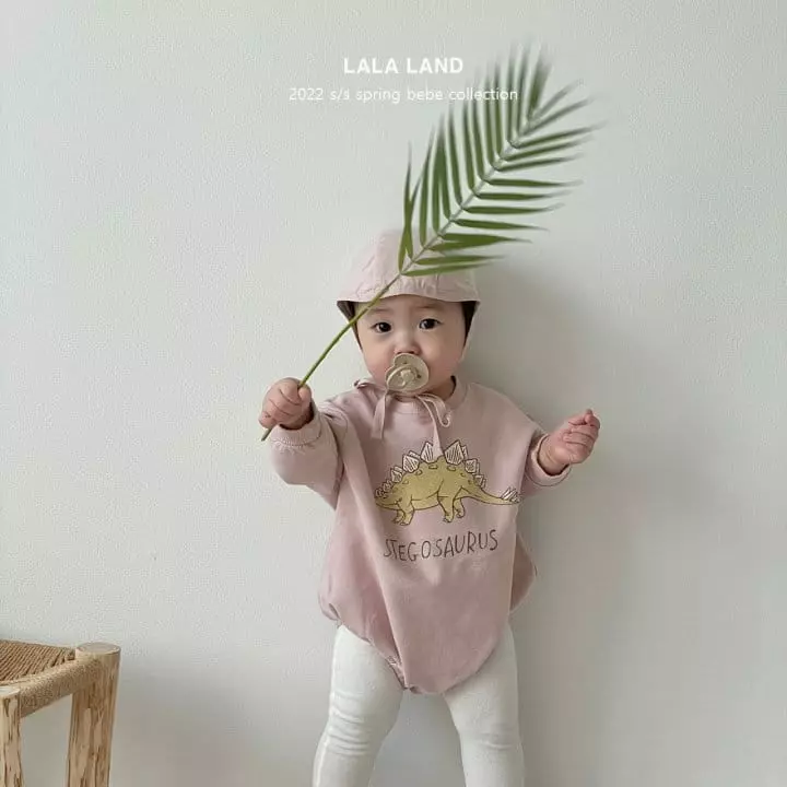 Lalaland - Korean Baby Fashion - #babyoutfit - Bebe Dino Bodysuit - 4