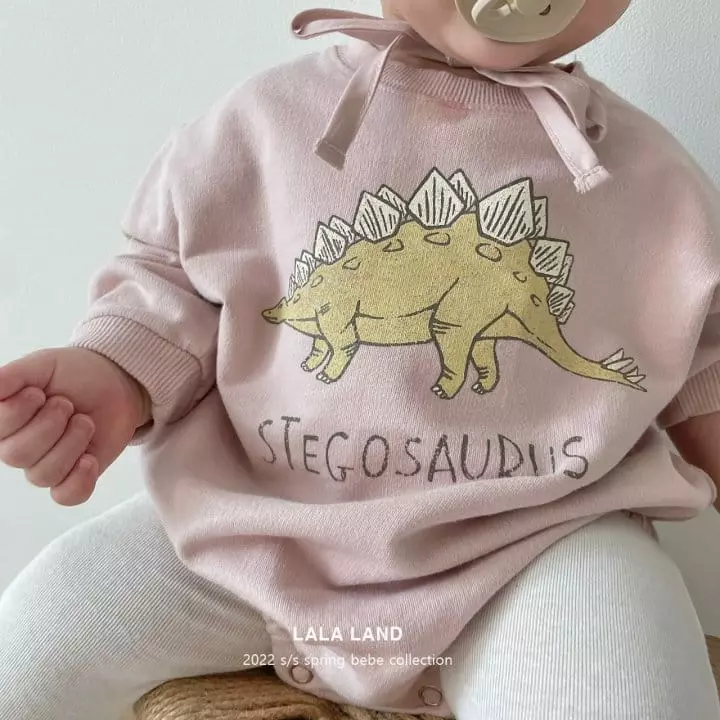 Lalaland - Korean Baby Fashion - #onlinebabyshop - Bebe Dino Bodysuit - 6