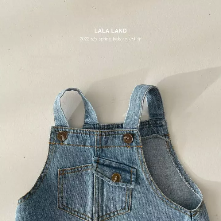 Lalaland - Korean Children Fashion - #kidzfashiontrend - Tebi Dungarees Pants - 4