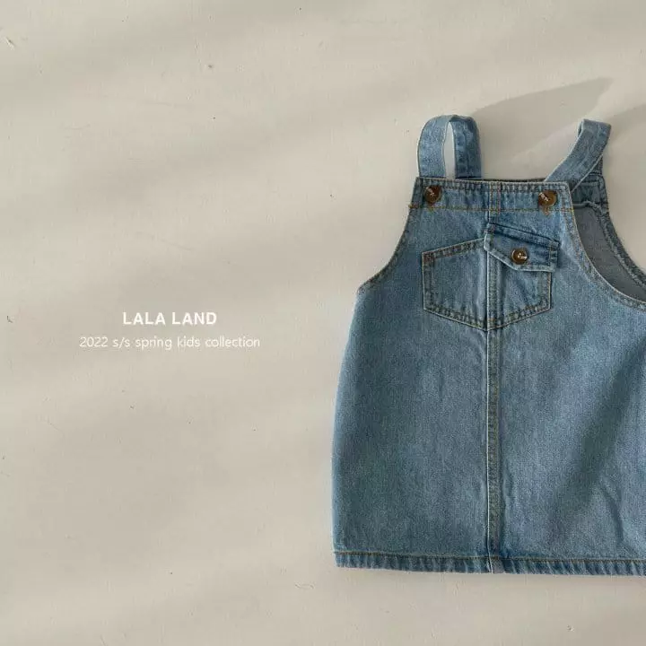 Lalaland - Korean Children Fashion - #Kfashion4kids - Tebi Dungarees Skirt - 3