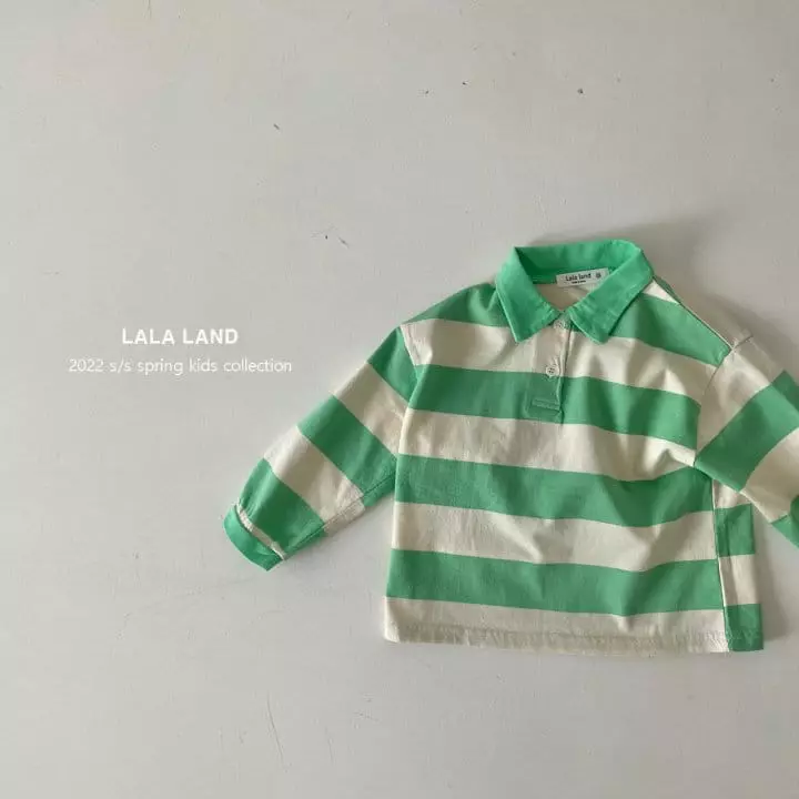 Lalaland - Korean Children Fashion - #Kfashion4kids - Rugby Collar Tee - 10